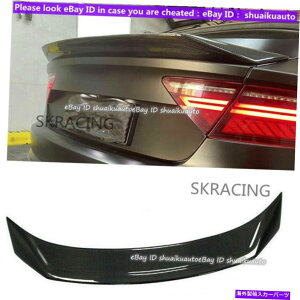 CO GAp[c AEfBA7 S7 RS7 2013-2017J[{t@Co[A7AgNWl^o For Audi A7 S7 RS7 2013-2017 Carbon Fiber A7 Rear Trunk Lid Spoiler Wing