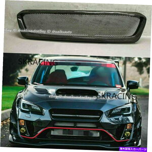CO GAp[c J[{t@Co[tgop[bVOJo[gLbgXoWRX STI 2015-2017 Carbon Fiber Front Bumper Mesh Grill Cover Trim Kit For SUBARU WRX STI 2015-2017