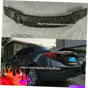 CO GAp[c }c_3Z_ANZ2014-18bJ[{t@Co[AgNX|C[bvEBO For Mazda 3 Sedan Axela 2014-18 Forged Carbon Fiber Rear Trunk Spoiler Lip Wing