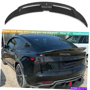 CO GAp[c 2017-2022eXf3VX^CX|[cJ[{t@Co[gNChX|C[EBO Fits 2017-2022 Tesla Model 3 New Style Sport Carbon Fiber Trunk Lid Spoiler Wing