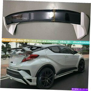 CO GAp[c g^CHR C-HR 2016-2019 ABSvX`bNubNJ[AX|C[EBOɓKĂ܂ Fits For Toyota CHR C-HR 2016-2019 ABS Plastic Black Color Rear Spoiler Wing
