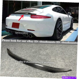 海外製 エアロパーツ 2012 - 15年ポルシェ911 991.1カレラSカーボンファイバーリアトランクスポイラーウィング For 2012-15 Porsche 911 991.1 Carrera S Carbon Fiber Rear Trunk Spoiler Wing