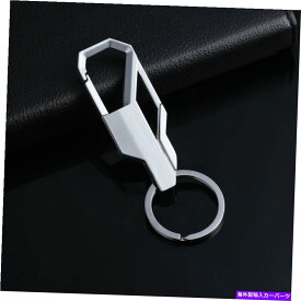海外製 エアロパーツ シルバーメンクリエイティブアロイメタルキーフォブカーキーリングキーチェーンキーチェーンリングギフト Silver Men Creative Alloy Metal Keyfob Car Keyring Keychain Key Chain Ring Gift