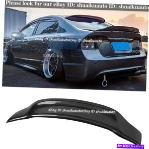 CO GAp[c 06-11z_VrbNZ_faJ[{t@Co[RX^CAgNX|C[EBO FOR 06-11 HONDA CIVIC SEDAN FA CARBON FIBER R Style Rear Trunck Spoiler Wing