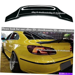 �C�O�� �G�A���p�[�c �t�H���N�X���[�Q��VW�p�b�T�b�gCC 2009-2018�ɓK�����O���X�u���b�N���A�g�����N�X�|�C���[�E�B���O�E�B���O Gloss Black Rear Trunk Spoiler Wing Fit For Volkswagen VW Passat CC 2009-2018�y