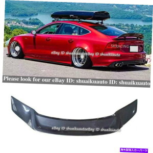 CO GAp[c J[{t@Co[A7AgNbhX|C[EBOAEfBA7 S7 RS7 2013-2017ɓKĂ܂ Carbon Fiber A7 Rear Trunk Lid Spoiler Wing Fit for Audi A7 S7 RS7 2013-2017