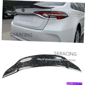 CO GAp[c g^J[Z_2020-21tH[WJ[{t@Co[AgNX|C[bvEBO For Toyota Corolla Sedan 2020-21 Forge Carbon Fiber Rear Trunk Spoiler Lip Wing