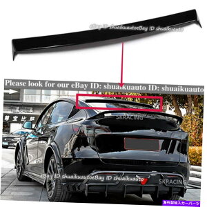 CO GAp[c eXfY 2020-2022[tgNX|C[EBOtbvOXubN1PC 1PCS For Tesla Model Y 2020-2022 Roof Trunk Spoiler Wing Flap Gloss Black