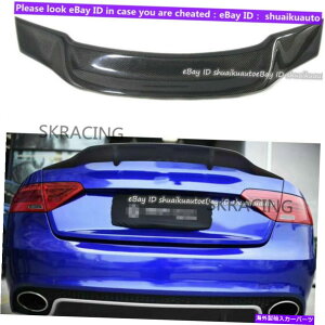 CO GAp[c AEfBA5 B8/B8.5N[y2DR 2008-15̂߂̖{̃J[{t@Co[gNX|C[AEBO Real Carbon Fiber Trunk Spoiler Rear Wing For Audi A5 B8/B8.5 Coupe 2Dr 2008-15