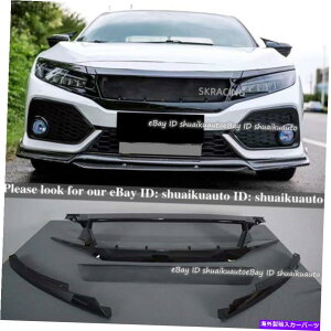 CO GAp[c z_VrbNFK8 FC1 FK7OXubNtgZ^[bVOOgɓKĂ܂ Fit For Honda Civic FK8 FC1 FK7 Gloss Black Front Center Mesh Grille Grill Trim