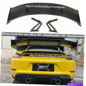 CO GAp[c |VF718 981 987{NX^[PC}̃J[{t@Co[AX|C[EBOGT4X^C Carbon Fiber Rear Spoiler Wing GT4 Style For Porsche 718 981 987 Boxster Cayman
