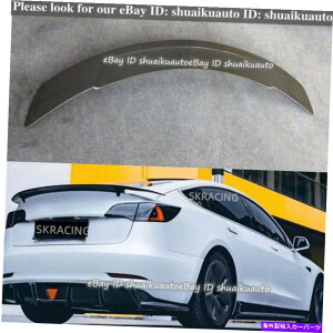 CO GAp[c Tesla Model 3 17-22l^optH[}XJ[{t@Co[AgNbvɓK Fits Tesla Model 3 17-22 Spoiler Wing Performance Carbon Fiber Rear Trunk Lip