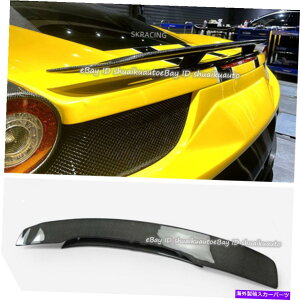 �C�O�� �G�A���p�[�c �t�F���[��458�C�^���A�N�[�y11-13�J�[�{���t�@�C�o�[���A�g�����N�X�|�C���[�E�B���O�{�f�B�L�b�g For Ferrari 458 Italia Coupe 11-13 Carbon Fiber Rear Trunk Spoiler Wing Bodykits�y���s�A