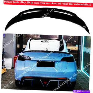 CO GAp[c eXfY 2020-2022̂߂̃OXubNAu[ggNX|C[Wtbv Gloss Black Rear Boot Trunk Spoiler Lid Wing Flap For Tesla Model Y 2020-2022