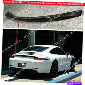 海外製 エアロパーツ 2012-15ポルシェ911 991.1カレラSカーボンファイバーリアトランクスポイラーウィング Fits 2012-15 Porsche 911 991.1 Carrera S Carbon Fiber Rear Trunk Spoiler Wing