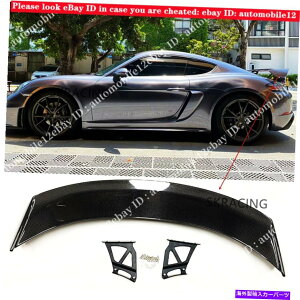 CO GAp[c |VF̂߂̃J[{t@Co[AX|C[EBO718 981 987{NT[PC}GT4X^C Carbon Fiber Rear Spoiler Wing For Porsche 718 981 987 Boxter Cayman GT4 Style