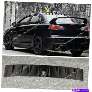 �C�O�� �G�A���p�[�c �J�[�{���t�@�C�o�[���A���[�t�l�^�o���E�B���O�t�B�b�g2008-2016�O�H�����T�[EVO X 10 Carbon Fiber Rear Roof Spoiler Wing Fits 2008 - 2016 Mitsubishi Lancer EVO X 10