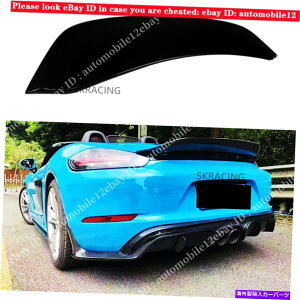 海外製 エアロパーツ グロスブラックリアトランクスポイラー蓋翼ポルシェ718ボクスター2016-2019に適しています Gloss Black Rear Trunk Spoiler Lid Wing Fit For Porsche 718 Boxster 2016-2019