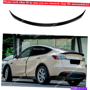 CO GAp[c 2020 2021 2022eXfYJ[{t@Co[X^C̃AgNX|C[EBO Rear Trunk Spoiler Wing For 2020 2021 2022 Tesla Model Y Carbon Fiber Style