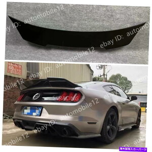 �C�O�� �G�A���p�[�c �O���X�u���b�N�_�b�N�e�C�����A�g�����N�X�|�C���[�E�B���O15-20�t�H�[�h�}�X�^���OGT500 GT350 Gloss Black Ducktail Rear Trunk Spoiler Wing For 15-20 Ford Mustang GT500 GT350