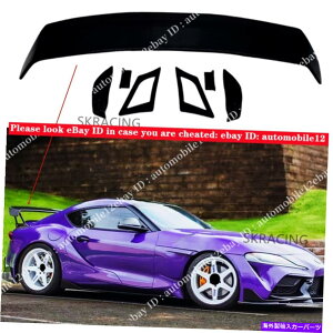 �C�O�� �G�A���p�[�c ����u���b�NGT�g�����N�X�|�C���[�E�B���O���A���b�v2020+�g���^�X�[�v��GR A90 A91 MK5�̂��߂̃��A���b�v Gloss black GT Trunk Spoiler Wing Rear Lip for 2020+ Toyota Supra GR A90 A91 MK5�y