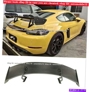 CO GAp[c |VF718 981 987{NX^[PC}̃J[{t@Co[AX|C[EBOGT4X^C Carbon Fiber Rear Spoiler Wing GT4 Style For Porsche 718 981 987 Boxster Cayman