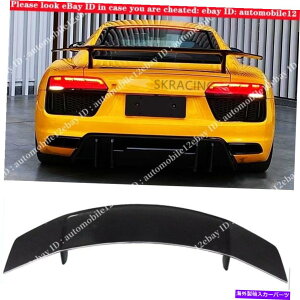 CO GAp[c AEfBR8̃J[{t@Co[2016-2020AEBOgNu[hl^ou[gvX^C Carbon Fiber For Audi R8 2016-2020 Rear Wing Trunk Blade Spoiler Boot V Style