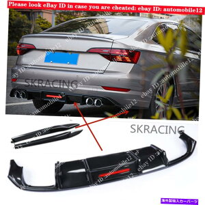 CO GAp[c VW Jetta MK7 2019-2022J[{t@Co[X^CAfBt[U[l^oW/CgɓK Fits VW Jetta MK7 2019-2022 Carbon Fiber Style Rear Diffuser Spoiler W/ Light