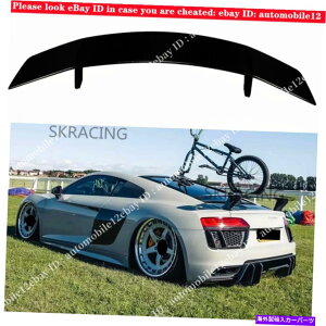 CO GAp[c AEfBR8 2016-2018 vX^Ĉ߂̌̂鍕Ae[gNX|C[EBObvg Glossy black Rear Tail Trunk Spoiler Wing Lip Trim For Audi R8 2016-2018 V Style