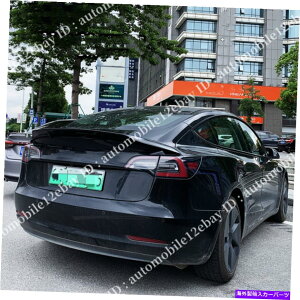 CO GAp[c {̃J[{t@Co[gNbhX|C[EBORX^C2017-2022eXf3ɓK܂ Real Carbon Fiber Trunk Lid Spoiler Wing R Style Fits 2017-2022 Tesla Model 3