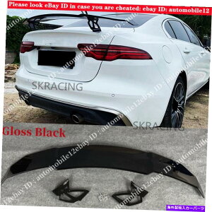 CO GAp[c GTX^CAgNX|C[EBOWK[XE XELZ_2015-2019pubN GT Style Rear Trunk Spoiler Wing Glossy Black For Jaguar XE XEL Sedan 2015-2019