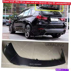 CO GAp[c BMW F15 X5 2014-2018̂߂̃AJ[{t@Co[AgNbv[tl^oEBOg Real Carbon Fiber Rear Trunk Lip Roof Spoiler Wing Trim For BMW F15 X5 2014-2018