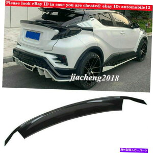 CO GAp[c g^̂߂̃J[{t@Co[J[AX|C[EBOCHR C-HR 2016-2020 ABSvX`bN Carbon Fiber Color Rear Spoiler Wing For Toyota CHR C-HR 2016-2020 ABS Plastic