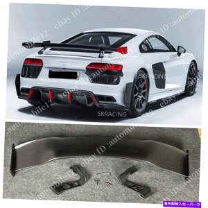 CO GAp[c AEfBR8 2016-2018AJ[{t@Co[GTAgNX|C[EBOtbv1PCS For Audi R8 2016-2018 Real Carbon Fiber GT Rear Trunk Spoiler Wing Flap 1pcs