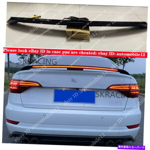 �C�O�� �G�A���p�[�c VW Jetta MK7 2019-2020�̂��߂̏Ƃ炳�ꂽLED�X�g���[�_�[�e�[���g�����N�X�|�C���[�E�B���O�g���� Illuminated LED streamer tail Trunk Spoiler Wing Trim For VW Jetta Mk7 2019-2020�y���s�A���i