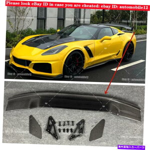 海外製 エアロパーツ 2014-2019シボレーコルベットC7のカーボンファイバーリアウィングスポイラートランクリップ Carbon Fiber Rear Wing Spoiler Trunk Lip For 2014-2019 Chevrolet Corvette C7