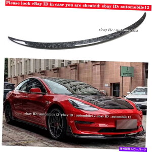 CO GAp[c 2017-2021eXf3̂߂̋UJ[{@ۃgNW̃l^o Forged Carbon Fiber Trunk Lid Spoiler Wing For 2017-2021 Tesla Model 3