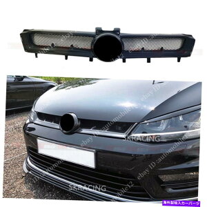 海外製 エアロパーツ 2014-2016 VWゴルフMK7 GTIカーボンファイバーフロントバンパーメッシュグリル交換用 For 2014-2016 VW Golf MK7 GTI Carbon Fiber Front Bumper Mesh Grille Replacement