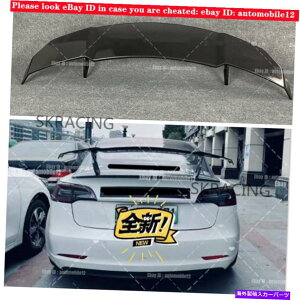 CO GAp[c 2017-2022eXf3̃J[{t@Co[X^CGTAgNEBOX|C[ Carbon Fiber Style GT Rear Trunk Wing Spoiler For 2017-2022 Tesla Model 3