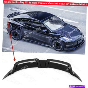 CO GAp[c {̃J[{t@Co[AgNX|C[EBOtBbg2020 2021 2022eXfY Real Carbon Fiber Rear Trunk Spoiler Wing Fits 2020 2021 2022 Tesla Model Y