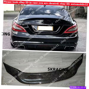 CO GAp[c xcCLSNXW218 CLS63 AMG 12-17J[{t@Co[ɃtBbg郊AgNX|C[EBO Rear Trunk Spoiler Wing Fit For Benz CLS-Class W218 CLS63 AMG 12-17 Carbon fiber