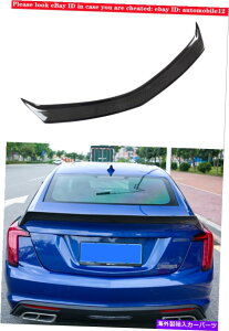 �C�O�� �G�A���p�[�c �L���f���b�NCT5 V�X�^�C��REAL�J�[�{���t�@�C�o�[���A�X�|�C���[�e�[�����b�v�E�B���O�o�[ For Cadillac CT5 V Style Real Carbon Fiber Rear Spoiler Tail Lip Wing Bar New