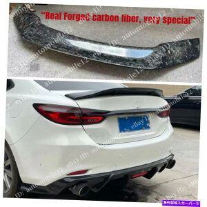 CO GAp[c bJ[{t@Co[AgNbvX|C[EBOtBbg}c_6AeU2020 2021 Forged Carbon Fiber Rear Trunk Lip Spoiler Wing Fits Mazda 6 Atenza 2020 2021