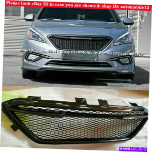 CO GAp[c q_C\i^O2015-2017tgAbp[OXvb^[{fBLbgp[c For Hyundai Sonata Grille 2015-2017 Front Upper Grill Splitter Body Kit Parts