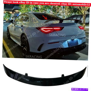 CO GAp[c xcCLANXW118 CLA35 CLA45 2020̂߂̃OXubNAX|C[gNEBObv Gloss Black Rear Spoiler Trunk Wing Lip For Benz CLA Class W118 CLA35 CLA45 2020