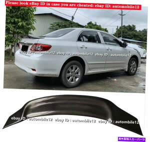 CO GAp[c 2009-2013g^J[ɓK{̃J[{t@Co[AgNbvX|C[EBOtBbg Real Carbon Fiber Rear Trunk Lip Spoiler Wing Fit For 2009-2013 Toyota Corolla