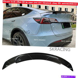 CO GAp[c eXfY 2020-2022J[{t@Co[AgNX|C[bvEBO̐VX^C NEW Style For Tesla Model Y 2020-2022 Carbon Fiber Rear Trunk Spoiler Lip Wing