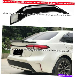 CO GAp[c g^J[Z_2020-2021ɓKOXubNAgNX|C[bvEBObvEBO Gloss Black Rear Trunk Spoiler Lip Wing Fit For Toyota Corolla Sedan 2020-2021