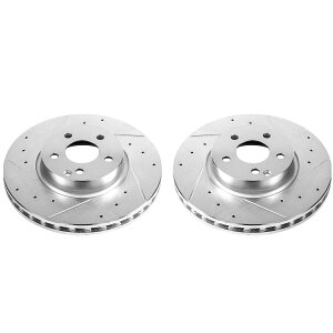brake disc rotor EBR877XPR PowerStop�u���[�L�f�B�X�N2�փZ�b�g�����Z�f�XC�N���XE�N�[�y�p EBR877XPR Powerstop Brake Discs 2-Wheel Set Front for Mercedes C Class E Coupe�y���s�A���i�z
