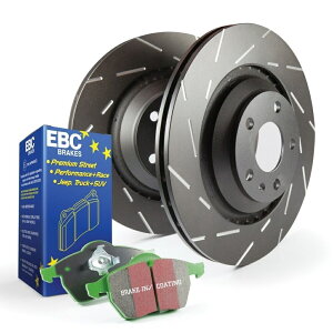 brake disc rotor EBC�u���[�LS2KF1298-�t�����g�X�e�[�W2�O���[���X�^�b�t2000�p�b�h��USR�V���[�Y���[�^�[�L�b�g EBC Brakes S2KF1298 - Front Stage 2 Greenstuff 2000 Pad And USR Series Rotor Kit